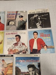 45 RPM RECORD PICTURE SLEEVE ELVIS PRESLEY LOT Of 11 Vinyl 7 Inch Shook Up READ