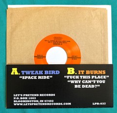 Tweak Bird It burns split single 7″ 2010 Let’s Pretend Records – LPR-037