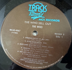 A Quick One/Sell Out by The Who original 1973 release double vinyl LP