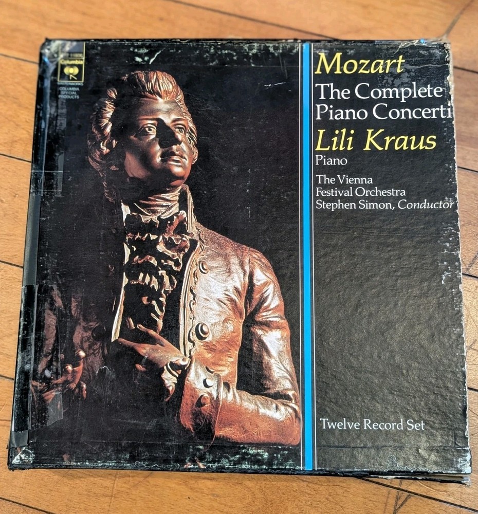 Lili Kraus Mozart Complete Piano Concerti Vienna Festival Orchestra 12 Vinyl Box