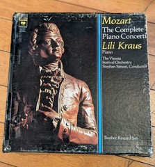 Lili Kraus Mozart Complete Piano Concerti Vienna Festival Orchestra 12 Vinyl Box