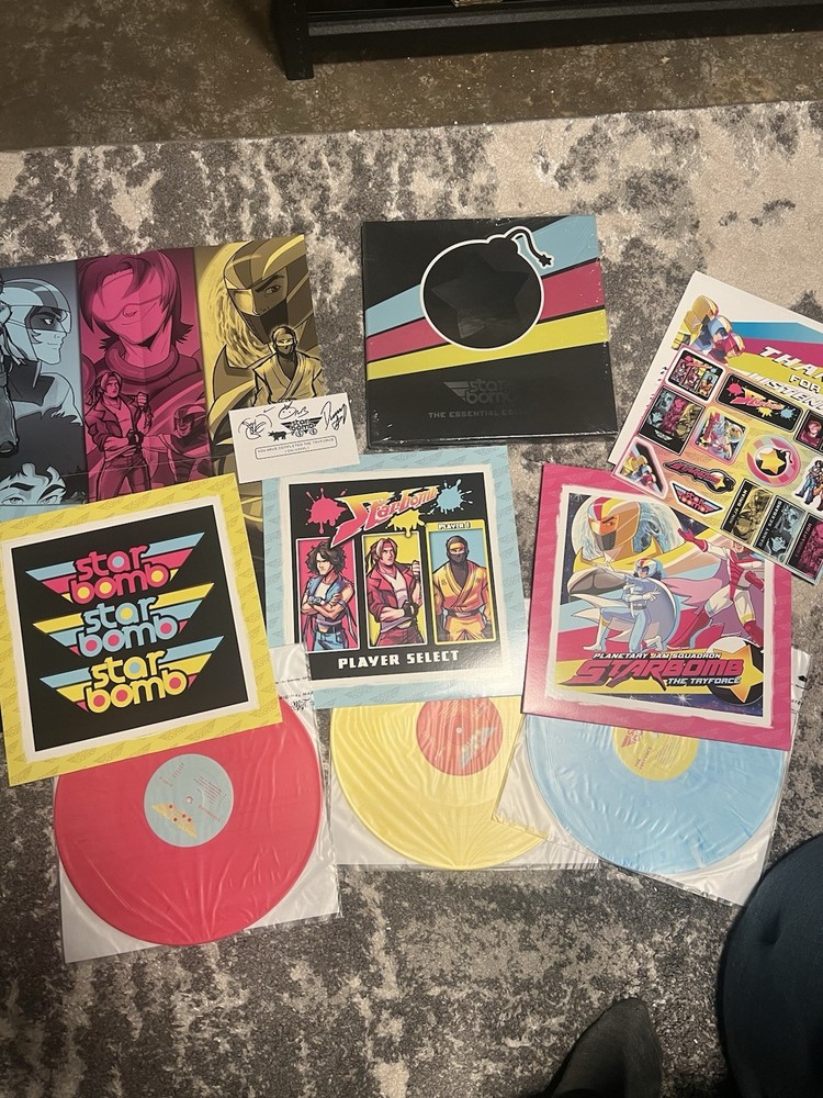 Starbomb the Essential Collection Complete 3-Disc Vinyl LP Set Signed Card Mint