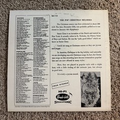 The Pop Christmas Melodies In Sterio Vinyl