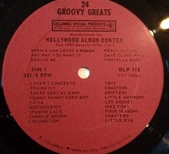 24 GROOVY GREATS-LP, Columbia #714-Hollywood Album RARE RED LABEL -From 1965