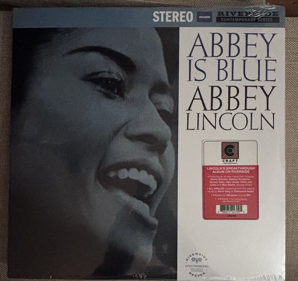 Abbey Lincoln Abbey Is Blue Vinyl Record. New & Sealed!