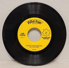 Peter Pan Records 45 RPM Vinyl Frosty The Snowman, Joy To The World PP1038