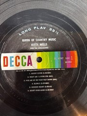 KITTY WELLS – COLLECTION OF KITTY WELLS RECORDS – LOT OF 5 LPS