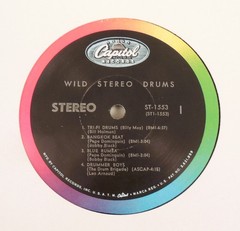 Wild Stereo Drums – V/A LP 1966 Capitol Records ST-1553 Stereo Compilation NM/EX