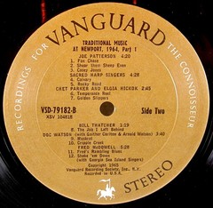 VANGUARD STEREOLAB Newport Folk Festival 1964 Traditional Music Part 1 VSD-79182