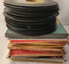 Pick Your Decade Jukebox Stuffer 45rpm Mixed Lot NO DOUBLES Juke Box 7″