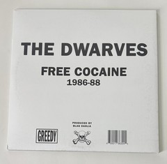 The Dwarves Free Cocaine Double LP Greedy Clear and White Colored Vinyl Mint