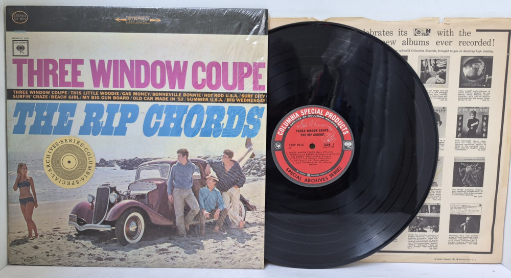 RIP CHORDS Three Window Coupe 1965 LP SHRINK Surf Terry Melcher – Tested VG *B2