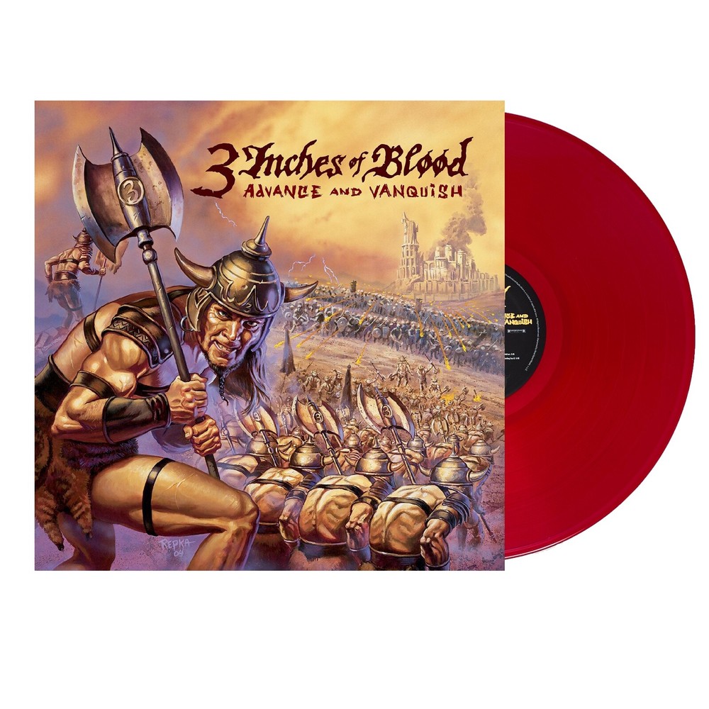 3 Inches of Blood: Advance and Vanquish Blood Red Vinyl LP