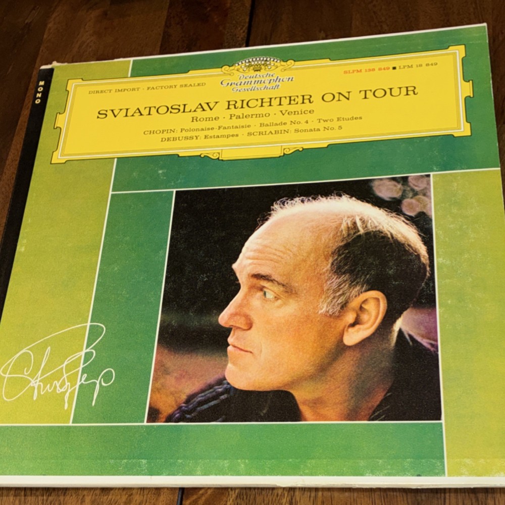 deutsche grammophon sviatoslav richter on tour chopin schumann scriabin lp