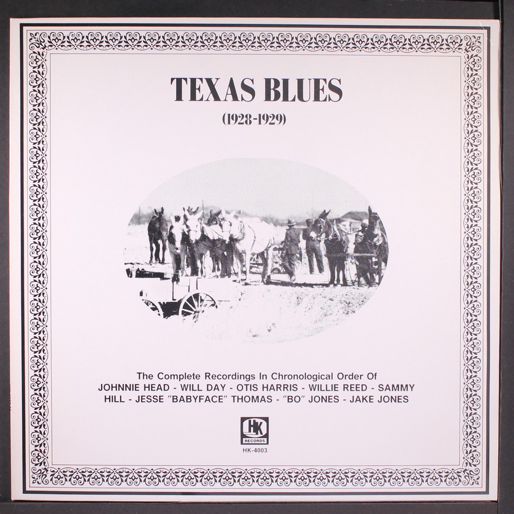 VARIOUS: texas blues, 1928-29 HK 12″ LP 33 RPM Austria