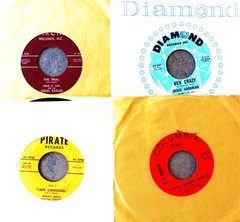 LOT OF 52 VINTAGE 45 RPM RECORDS – LOT #72 -LOOK CLOSELY FOR RARE GEMS