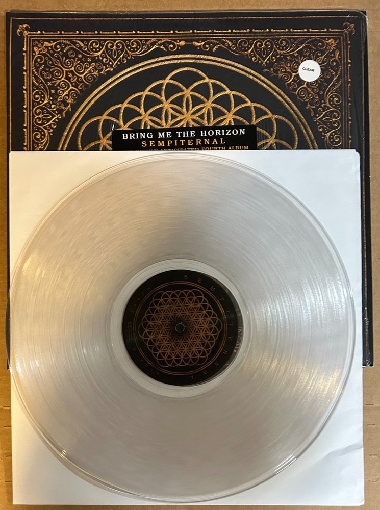 LP: BRING ME THE HORIZON – Sempiternal NM- CLEAR VINYL w/ CD