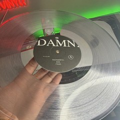 Kendrick Lamar DAMN. NUMBER #4907 Clear Colored Vinyl LP 12″ 33 RPM