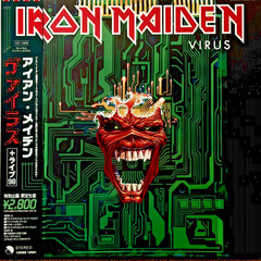 Iron Maiden Virus LP Red Vinyl Japan w/OBI + Insert Studio+ Live Iron Maiden NEW