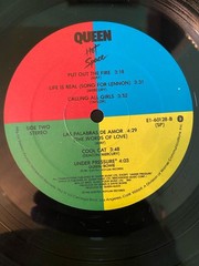 QUEEN HOT SPACE EX LP ORIG. 1982 ELEKTRA W/ INNER SLEEVE MORE LPS FREE SHIP