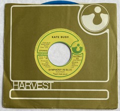 KATE BUSH -Symphony In Blue- Ultra Rare Canadian Blue Vinyl 7” Mono/Stereo Promo