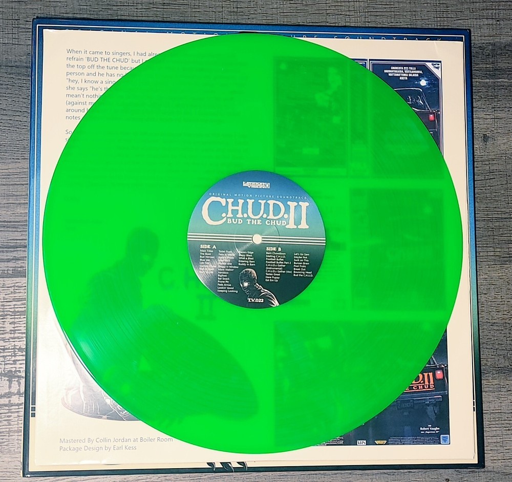 CHUD II Bud The Chud Soundtrack Green Vinyl OST Terror Vision Free Shipping!