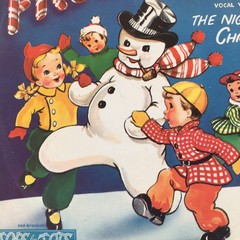 Vtg Tops for Tots Records Frosty the Snowman & The Night Before Christmas 78 RPM