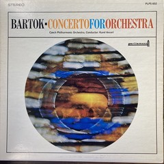 Bartok Concerto For Orchestra Karel Ancerl Czech Philharmonic Parliament LP
