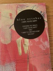 BLUE OCTOBER I Hope You’re Happy 1st press 2018 factory sealed new hype sticker