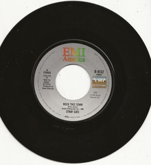 STRAY CATS ~ROCK THIS TOWN/ YOU CAN’T HURRY LOVE 1982 EMI AMERICA B-8132 7″ w/PS