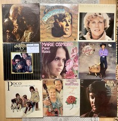 COUNTRY MUSIC VINYL RECORD GRAB BAG! 10 ASST Albums, LP Bulk Lot, FREE SHIPPING