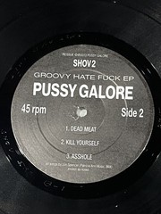 PUSSY GALORE “GROOVY HATE….” GARAGE/NOISE/PUNK 2013 RSD MINI LP – 45rpm