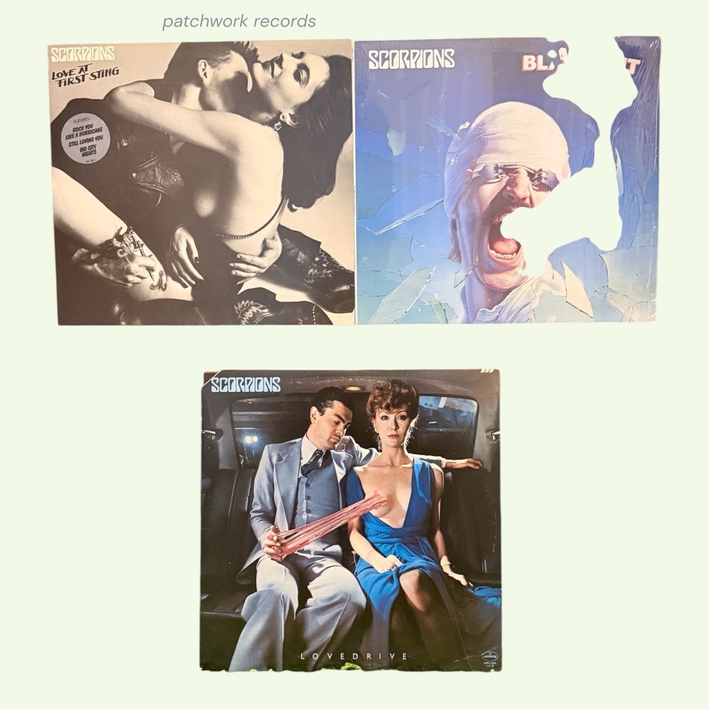 Scorpions Vinyl Bundle, Lovedrive, Blackout, Love At First Sting