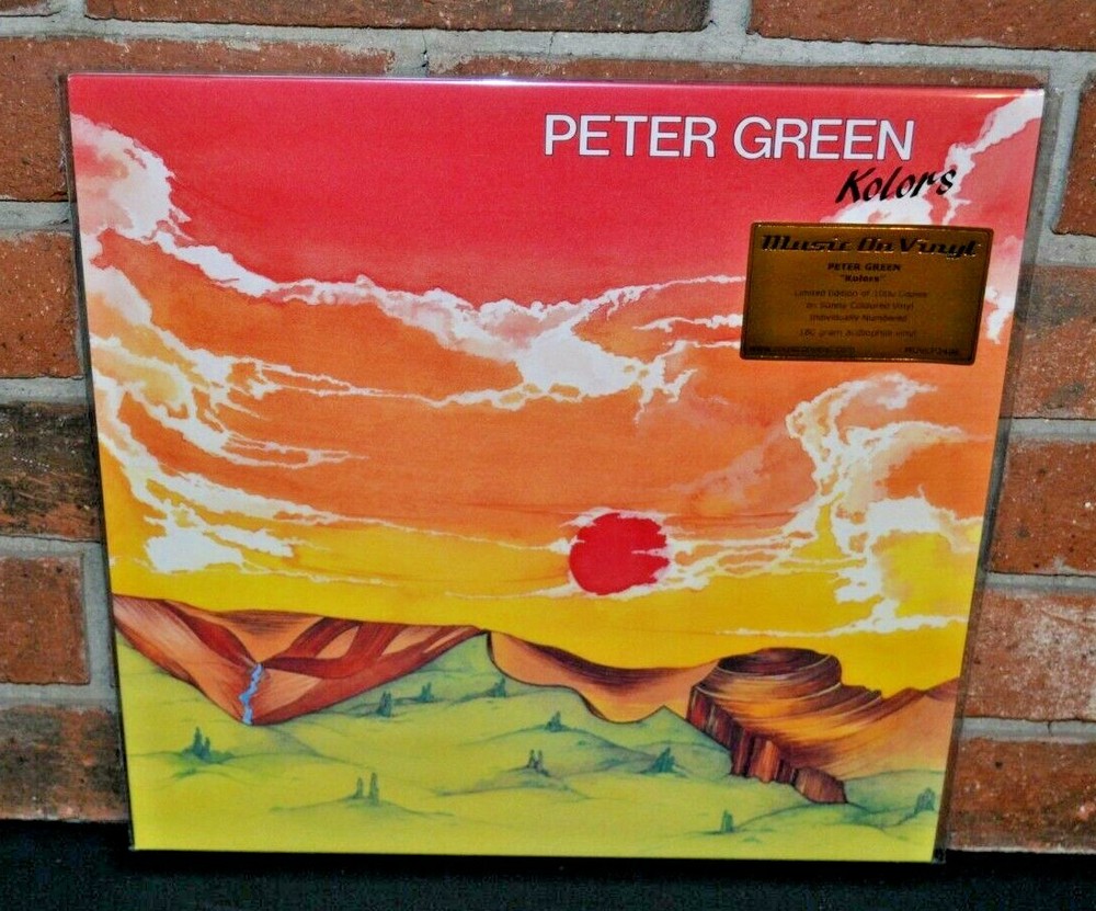 PETER GREEN – Kolors, Limited Import 180G SUNNY COLORED VINYL LP Foil #’d New!