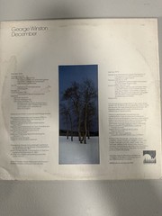 George Winston December Windham Hill C-1025 LP Vinyl 12″ 1982 Classical Stereo