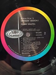 Frank Sinatra -Swingin’ Session! -VG+ 1961 Vocal Jazz Capitol W-1491 Slev MONO
