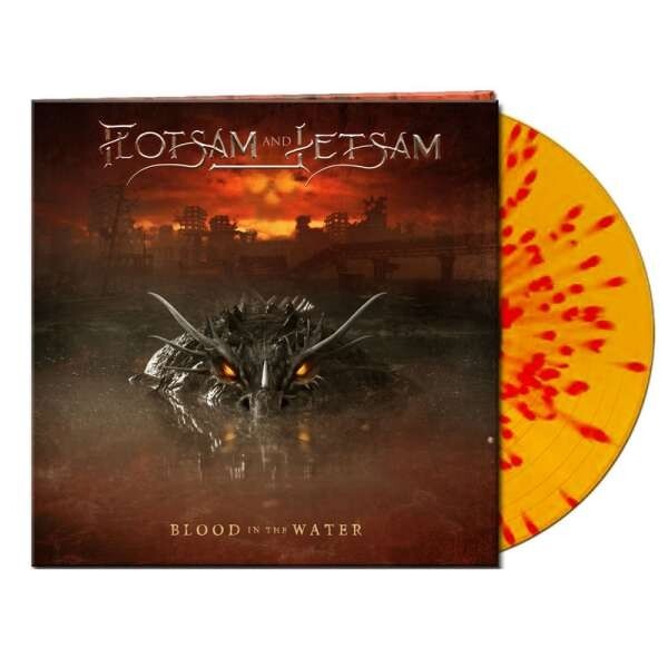Flotsam And Jetsam ‎- Blood In The Water Vinyl, CLEAR YELLOW/RED SPLATTER