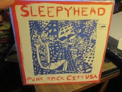 Orig 1992 SLEEPYHEAD Punk Rock City USA Indie 7″ Slumberland SLR 018 VG/NM
