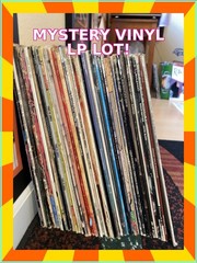 30 MYSTERY VINYL RECORDS Music Albums, LP Bulk Lot of Vintage w/ Sleeves, G-VG