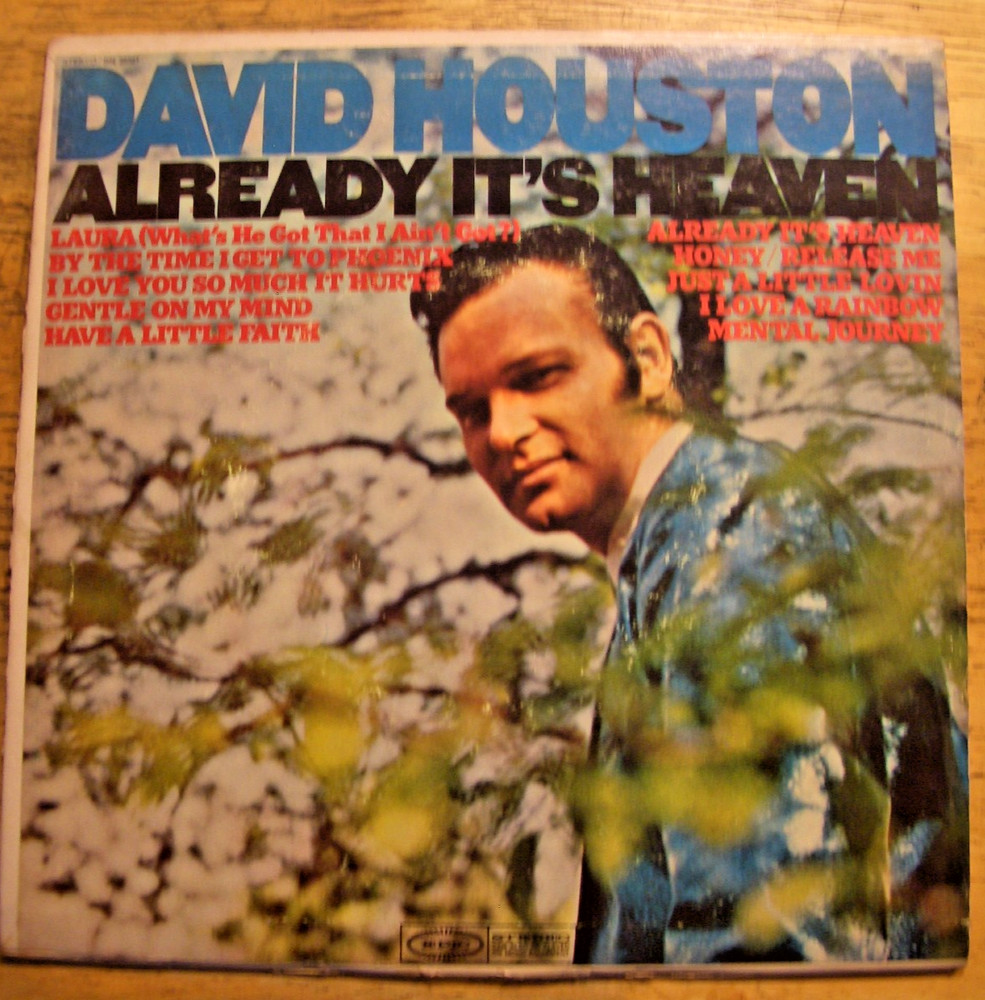DAVID HOUSTON ~ALREADY IT’S HEAVEN ~ 33 RPM JUKEBOX ISSUE~ RECORD EX COVER EX