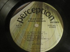 WANDA ROBINSON BLACK IVORY LP ’71 PERCEPTION PLP-18 SOUL POETRY SPOKEN WORD VG+