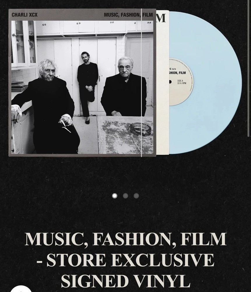 SIGNED Charli XCX – Music, Fashion, Film – Baby Blue Vinyl Presale 7/24 🩵