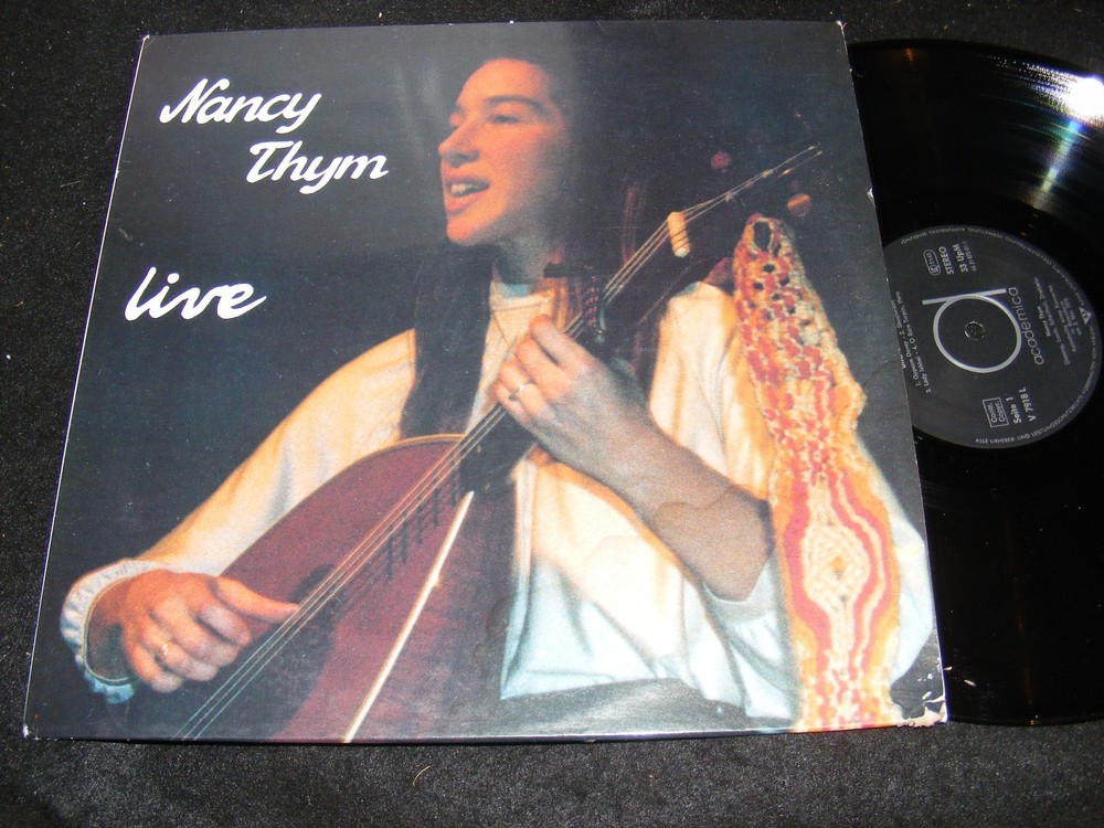 NANCY THYM Live 1979 Celtic Traditional Folk LP Made In Germany FOLKSONGS Ballad