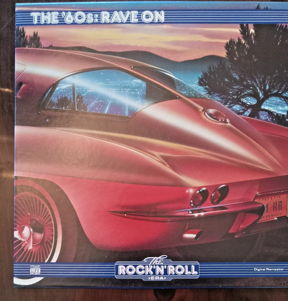 33 1/3 RPM LP Time Life 2 Record Box Set The 60’s RAVE ON with Booklet