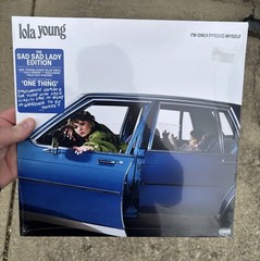 Lola Young I’m Only F**king Myself Sad Sad Lady Edition Target Blue LP W Poster