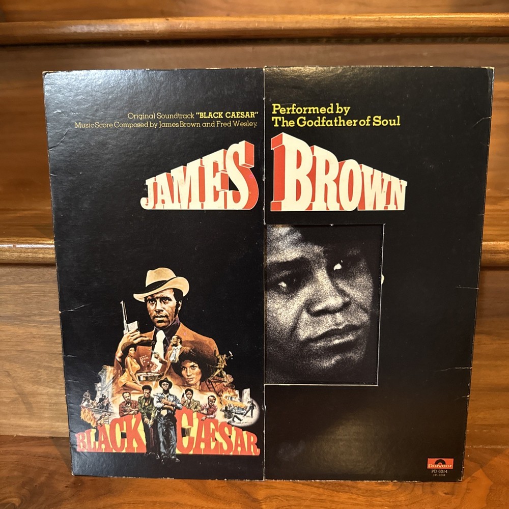 JAMES BROWN Black Caesar OST POLYDOR LP die-cut cover Funk Blacksploitation