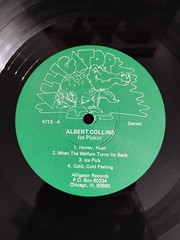 Albert Collins – Ice Pickin’ vinyl 1978 AL4713 Alligator green label Texas Blues