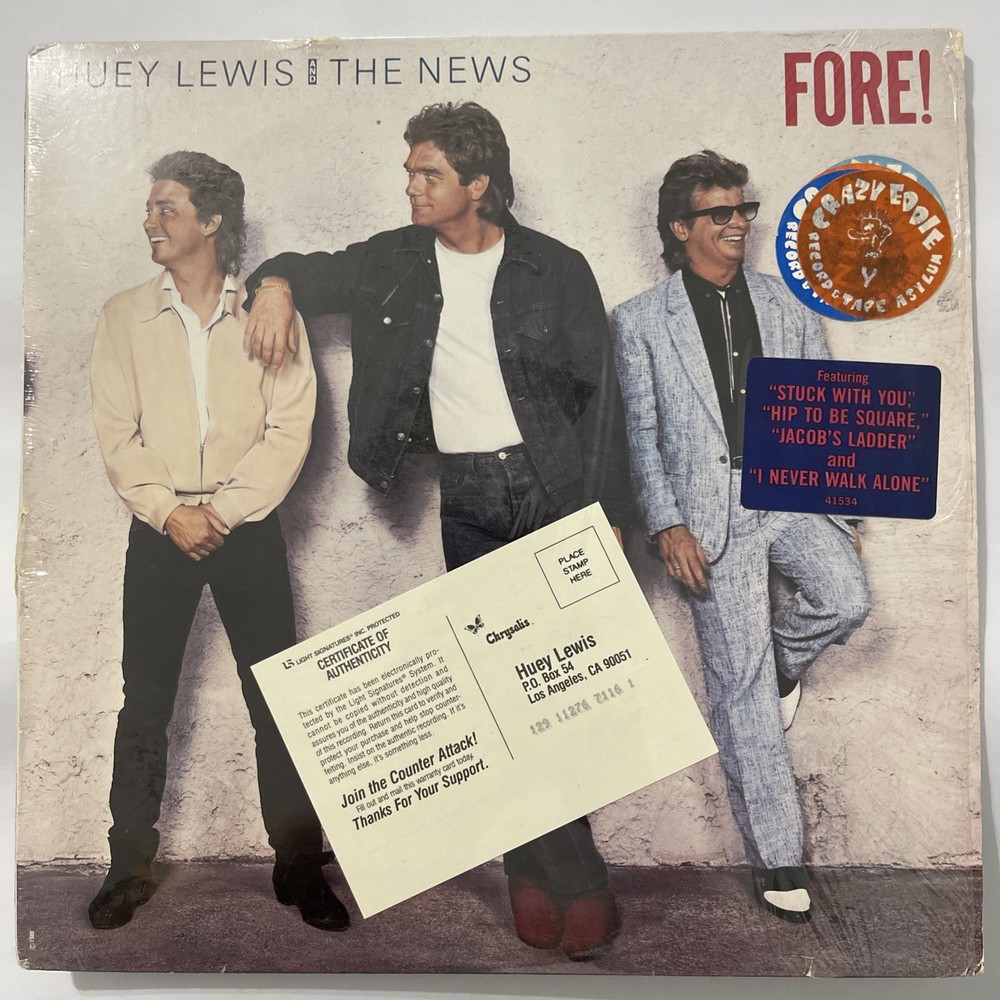 Huey Lewis and the News*- Fore!-12″LP Chrysalis OV 41534 RL Master-1986-Rock