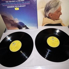 Die Schopfung Haydn Karajan Deutsche Grammophone Box 2 LP Vinyl Excellent Cond