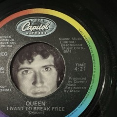 Queen I Want To Break Free/Machines 7″ 45 RPM Vinyl Single 1984 Capitol B-5350